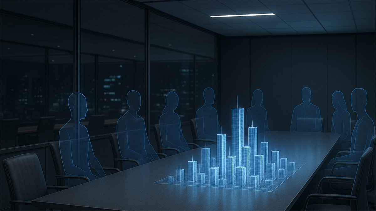 Immagine di intestazione per la sezione Lavora con Noi, con sfondo sfumato blu e icone stilizzate di curriculum vitae, colloquio e opportunità lavorative; rappresenta le opportunità di carriera in Adhera.